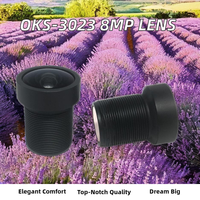 Objectif grand angle OKSEE 3.0mm F1.2 110 M12 OKS-3023 étanche IP69 pour caméra de sécurité de voiture CCTV 4K 5MP vision nocturne