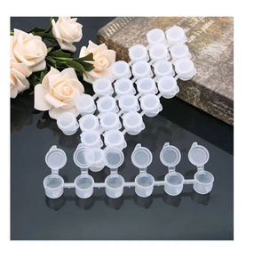 Mini pots de peinture en gros pour enfants et étudiants, conteneurs de rangement pour arts et artisanat, mini coupelles de peinture acrylique - Product Image 1