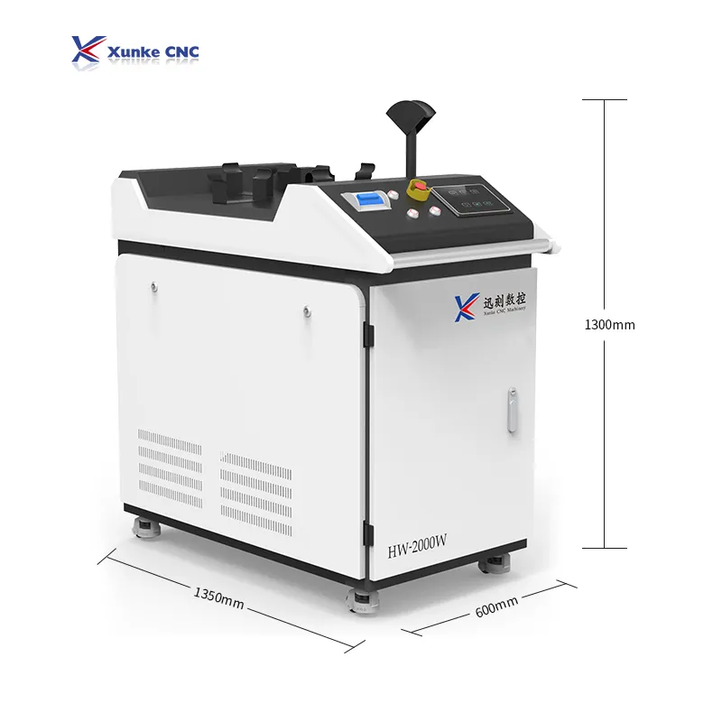 Xunke-máquina de soldadura láser de fibra cnc, precio de máquina de soldadura de limpieza de corte manual