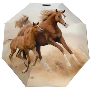 Ombrello Promozionale Personalizzato con <span class=keywords><strong>Stampa</strong></span> Integrale in Pongee, Logo Personalizzato, Compatto da Viaggio, Antivento, Pieghevole in Tre Sezioni - Product Image 6