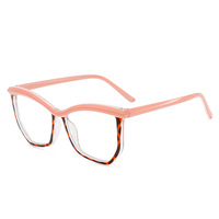 Lunettes anti-lumière bleue pour femmes, style influenceur, monture œil-de-chat irrégulière, design plein cadre ; Nouveauté polyvalente