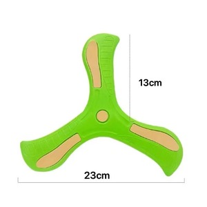 Disques volants en EVA pour enfants, lances à la main, bumerangs en caoutchouc souple à 3 pales pour un retour en <span class=keywords><strong>vol</strong></span> - Product Image 3