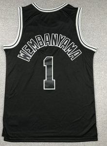 Maillots de basket-ball brodés et cousus pour hommes, vente en gros et ventes chaudes 2026, San Antonio <span class=keywords><strong>Spurs</strong></span>, Victor Wembanyama - Product Image 4