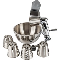 Alat Pengiris Sayuran & Pembuat Salad Buah Manual Stainless Steel 5-in-1
