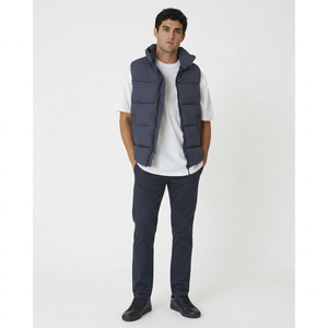Gilet matelassé personnalisé pour homme, gilet d'hiver chaud en polaire sans manches, vêtements pour homme, gilet d'extérieur avec veste HIGH STREET pour homme - Product Image 1