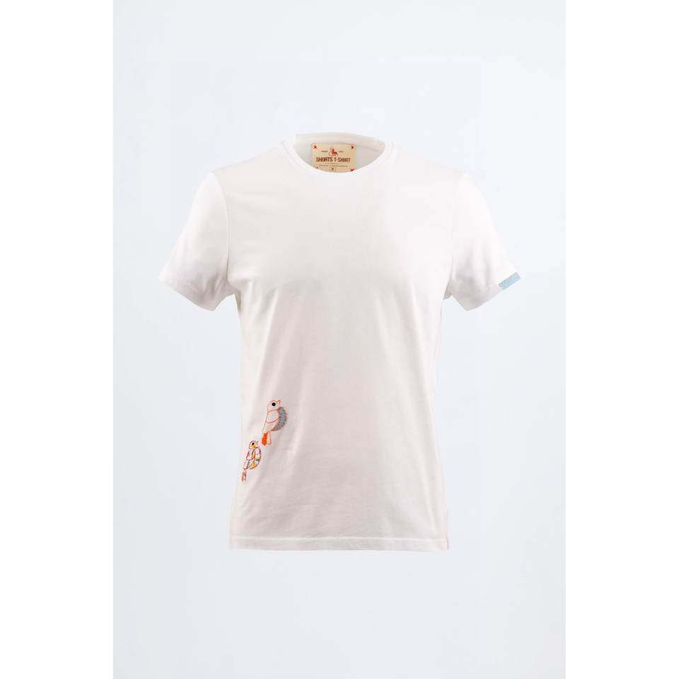 CHIRP - T-SHIRT / Hand-embroidered t-shirt