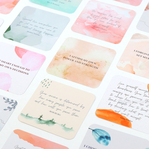 <span class=keywords><strong>Carte</strong></span> de santé mentale au Design personnalisé, cartes d'affirmation de Relaxation avec boîte - Product Image 6