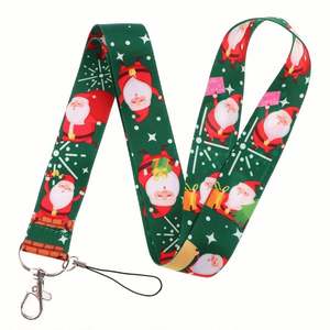 Cordón Personalizado de Navidad con Clip Desmontable, Correa de Poliéster Resistente para Cuello, para Llaves, Tarjetas de Identificación y Accesorios de Teléfono, Perfecto - Product Image 1