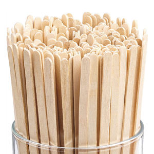 맞춤형 크기 일회용 음료 교반기 나무 커피 교반기 비 플라스틱 친환경 교반 스틱 - Product Image 1