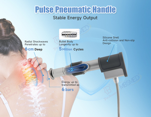 Sistema de Terapia de Ondas de Choque para Uso Doméstico y Comercial, Pieza de Mano Ergonómica, Alivio y Rehabilitación, Máquina Neumática de Terapia de Ondas de Choque - Product Image 3