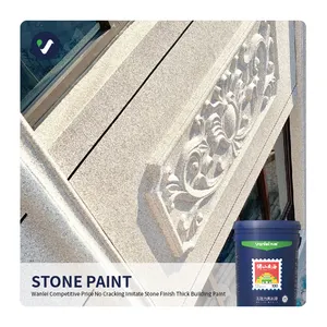 <span class=keywords><strong>Pintura</strong></span> de pared exterior de nuevo diseño Vanlei, <span class=keywords><strong>piedra</strong></span> de imitación natural en aplicación de pulverización de revestimiento acrílico líquido - Product Image 1