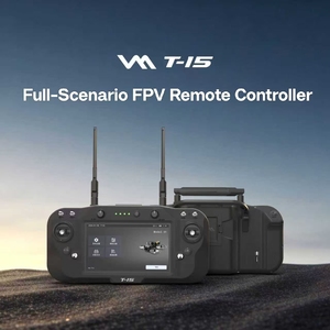 รีโมทคอนโทรลแบบออลอินวัน VM T-15 FPV พร้อมระบบเชื่อมต่อใยแก้วนำแสง 40 กม. / 5.8G VRX และจอแสดงผล 7 นิ้ว สำหรับโดรนแข่ง UAV RC - Product Image 4