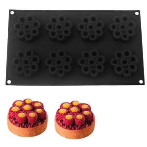 Nouveau moule en silicone <span class=keywords><strong>pour</strong></span> <span class=keywords><strong>tarte</strong></span> aux framboises, résistant à la chaleur, compatible four, <span class=keywords><strong>pour</strong></span> mousse, décoration de gâteau de mariage, outils de pâtisserie française - Product Image 2
