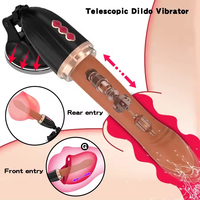 Control remoto punto G estimulación Anal del clítoris consolador grande realista manos libres automático empuje vibrador sexo consolador máquina
