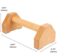 Barras Paralelas de Madera de Haya para Flexiones, Antideslizantes, para Calistenia, Gimnasio en Casa, Entrenamiento de Fuerza