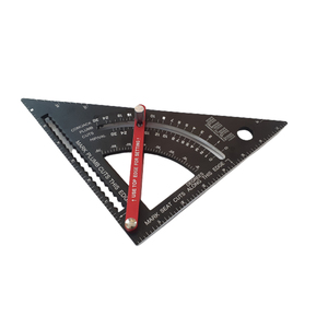 Multifunctional aluminum alloy triangular ruler speed square rafter square woodworking tool adjustable ruler combination