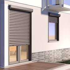 Portes <span class=keywords><strong>de</strong></span> <span class=keywords><strong>garage</strong></span> à enroulement extérieures en alliage d'aluminium isolées, anti-effraction, à commande automatique et télécommandée, <span class=keywords><strong>de</strong></span> haute qualité et modernes, pour villa - Product Image 2