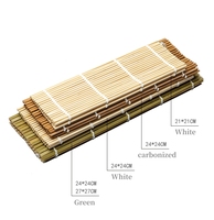 Tapis de sushi alimentaire japonais réutilisable écologique en bambou