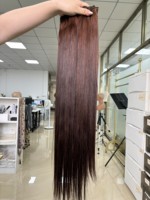 Cheveux vierges bruts de qualité supérieure, brun, en vrac, prix de gros, cheveux humains lisses