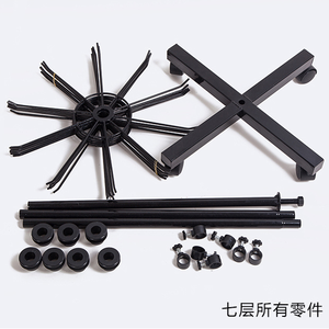Bốn lớp tầng Đứng Xoay Móc giá - Product Image 6