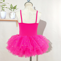 Nouvelle arrivée, tutu de danse pour filles, maille brillante fuchsia, vêtements d'entraînement pour enfants, ballet