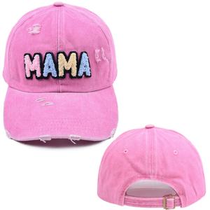 Gorra de Béisbol Personalizada de 6 Paneles, Estilo Vintage Desgastado, de Mezclilla de Algodón Lavado, con Bordado 3D Personalizado, Cierre a Presión - Product Image 3