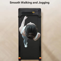 Tapis de course compact et portable pour la maison, machine de fitness cardio électrique intelligente avec inclinaison manuelle
