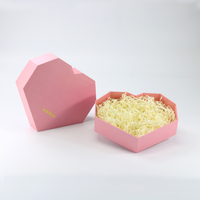 Neue Luxuriöse Maßgefertigte Schokoladen-Herzform-Geschenkbox aus Recyclingmaterial mit Matter Laminierung