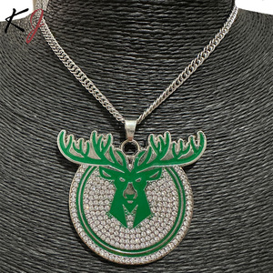 Accesorio de ventilador <span class=keywords><strong>NFL</strong></span> para <span class=keywords><strong>Bulls</strong></span> MBA Campeonato Collar Colgante Popular Collar de cadena de eslabones de aleación de zinc - Product Image 2