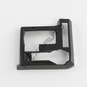 WZXD Control Trim for for Carbon Console Gear Shifter <b>Car</b> ABS Sticker Cover <b>Decorative</b> - Product Image 4