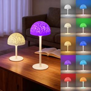 Lampe de table projecteur sans fil à ondes océaniques créatives, changeant de couleur RGB, pour chambre à coucher, salon, ambiance de jeu et de fête - Product Image 6