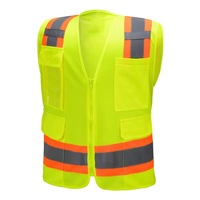 Gilet de sécurité réfléchissant haute visibilité OEM pour la construction, la conduite routière, le travail et la sécurité, veste de sécurité