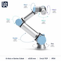 Robot collaboratif en aluminium UR16E avec moteur PLC 350W 12/24V 16kg, capacité de production de 100 pièces pour le préhensionnement, l'assemblage et la placement de composants