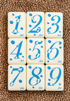 Jeu de Mahjong moderne avec tuiles en acrylique couleur ivoire, chiffres arabes, points, Bam, Crack, Joker pour le jeu de Mahjong américain
