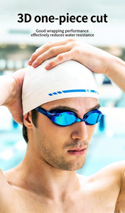 Gorros de Natación de Silicona Suave Premium 3D con Diseño de Cúpula para Entrenamiento <span class=keywords><strong>Profesional</strong></span>, Competición y Reducción de Arrastre - Product Image 5