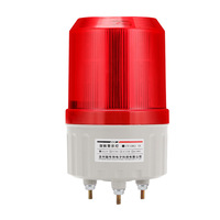 Luz Estroboscópica LED de 380V 220V 12V 24V, Luz Giratoria de Advertencia con Sonido de Alarma, Productos de Seguridad y Protección