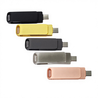 Clé USB 64 Go Clé USB 32 Go OTG Métal USB 2.0 Type C Haute Vitesse Clé Mémoire Imprimée au Laser Logo Gratuit OTG USB Type C