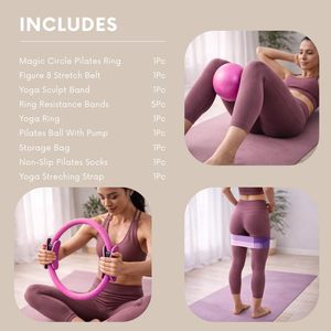 Combo de Recuperación para Atletas Expertos: Rodillo de Masaje Profundo para Fascia, Bloque de <span class=keywords><strong>Yoga</strong></span> Denso y Cuerdas de Estiramiento Pesadas para una Curación Rápida - Product Image 2