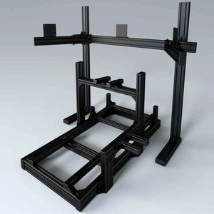 Simple <b>Smart</b> Sim Racing Cockpit 4040 4080 Car Driving <b>Game</b> Simrig Racing Seat Frame Sim Race Rig Cockpit Frames - Product Image 2