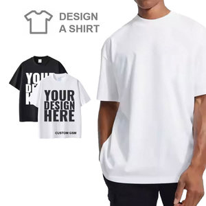 Custom Printing Unisex Plain Tee Shirts Daily <strong>Basic</strong> Blank Tshirt Oversized Boxy Fit Simple T Shirt Men Cotton T-shirt - Product Image 4