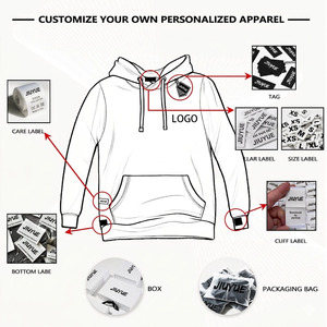 Felpa in pile spessa da <span class=keywords><strong>uomo</strong></span> personalizzabile con logo, girocollo, oversize, 100% cotone, all'ingrosso OEM - Product Image 4