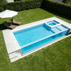 Piscina grande de fibra de vidrio de una pieza, piscina exterior de gran tamaño para residencias, piscina de natación y spa al aire libre. - Product Image 5