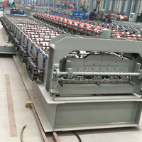 Machine de formage à froid entièrement automatique pour tôles de plancher en acier de 900 mm de large, machine de fabrication de panneaux de toiture