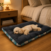Tapis pour animaux de compagnie, toutes saisons, en coton épais et chaud, doux, confortable, lavable, antidérapant, pour chat et chien, pour l'automne et l'hiver