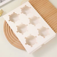 Boîte d'emballage de dessert en plastique transparente avec 2 4 6 compartiments adaptés aux mini tartes tartelettes collations pâtisseries friandises sucrées