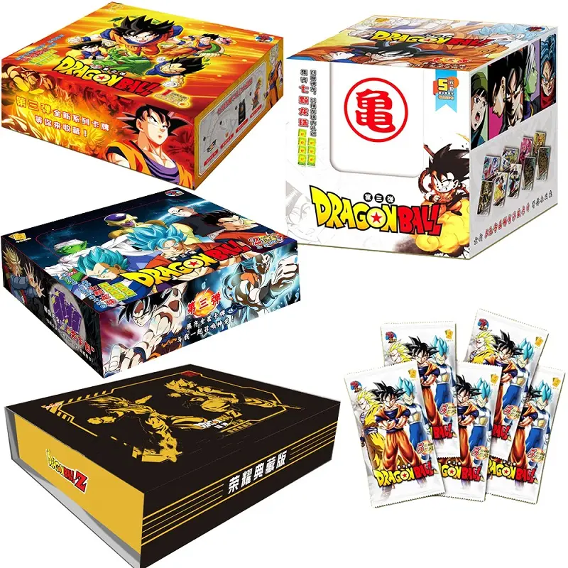 Dragon Ball Z Anime Super Heros Booster Box Diamond Flash Kaarten Son Goku Vegeta Tcg Zeldzame Handelscollectie Bronzing Kaarten