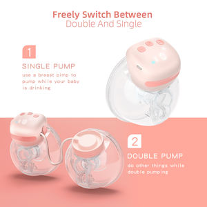 Anly Kiss Milch pumpe Doppelte Freis prec heinrich tung Elektrische drahtlose tragbare Still pumpe mit 3 Modi,/21mm, ODM/OEM - Product Image 3