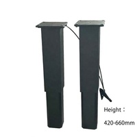 Pied de table en aluminium réglable en hauteur, robuste et moderne, pour bureau, salle à manger, atelier, école, colonne de levage pneumatique pour utilisation en extérieur