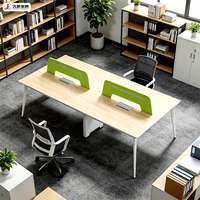 JIUSHUN Mobilier de bureau moderne : Poste de travail en îlot, Table de bureau, Cloison de bureau, Bureau informatique, Poste de travail