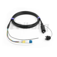 Ensemble de câbles à faisceau étendu hybride HXB15 J4 4*G657A2 Fibre monomode + 2*AWG16 Ensemble de câbles hybrides Compatible avec HMA